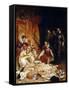 The Death of Elizabeth I, Queen of England-Paul Hippolyte Delaroche-Framed Stretched Canvas