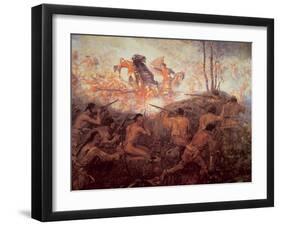 The Death of General Braddock Near Fort Duquesne-English-Framed Giclee Print