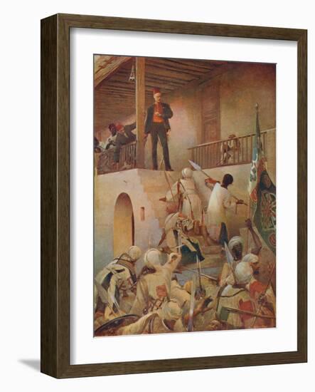 'The Death of General Gordon, Khartoum, 26 January 1885', 1893 (1906)-Unknown-Framed Giclee Print