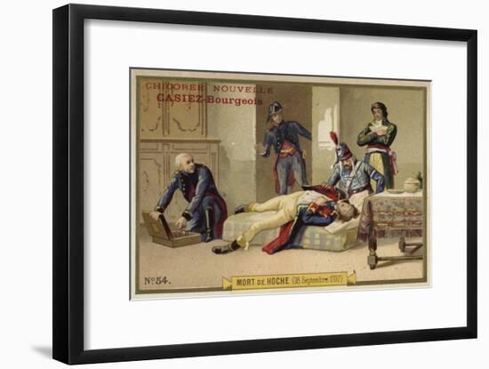 The Death of General Hoche, 18 September 1797-null-Framed Giclee Print