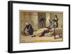 The Death of General Hoche, 18 September 1797-null-Framed Giclee Print