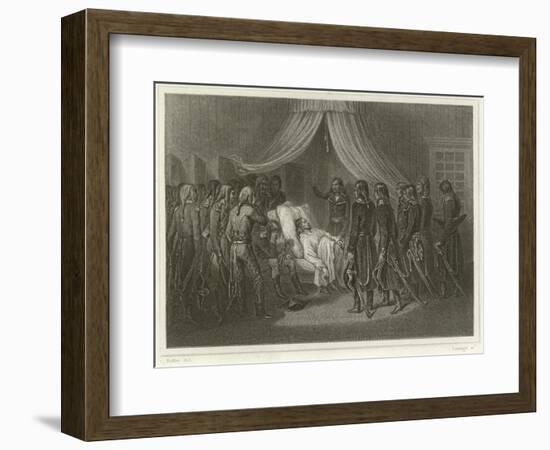 The Death of General Hoche-Denis Auguste Marie Raffet-Framed Giclee Print