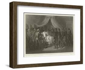 The Death of General Hoche-Denis Auguste Marie Raffet-Framed Giclee Print