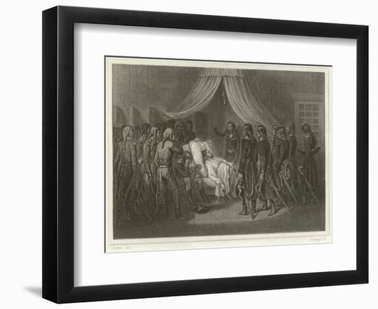 The Death of General Hoche-Denis Auguste Marie Raffet-Framed Giclee Print