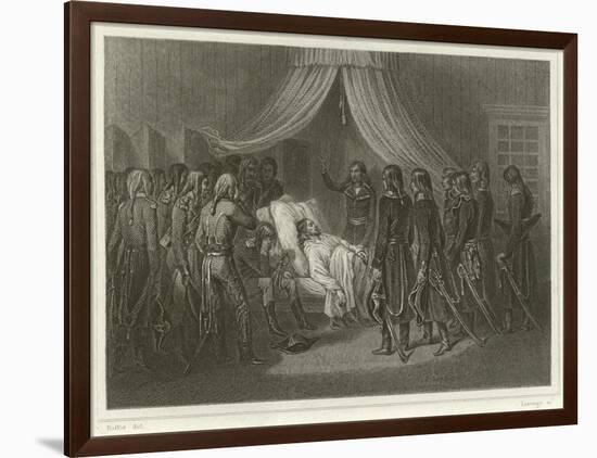 The Death of General Hoche-Denis Auguste Marie Raffet-Framed Giclee Print