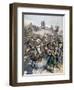 The Death of General Margallo, the Rif War, Morocco, 1893-null-Framed Giclee Print