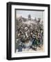 The Death of General Margallo, the Rif War, Morocco, 1893-null-Framed Giclee Print