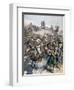 The Death of General Margallo, the Rif War, Morocco, 1893-null-Framed Giclee Print
