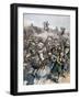 The Death of General Margallo, the Rif War, Morocco, 1893-null-Framed Giclee Print
