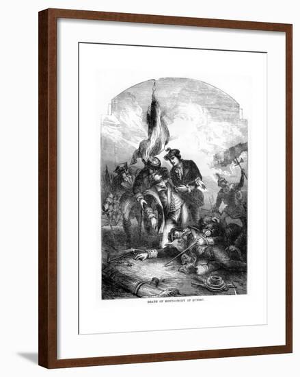 The Death of General Richard Montgomery at Quebec, 1775-null-Framed Giclee Print