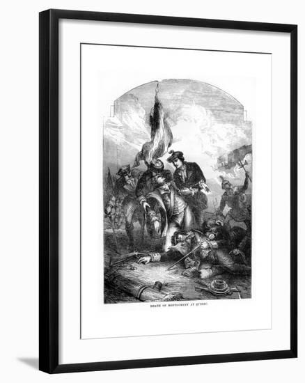 The Death of General Richard Montgomery at Quebec, 1775-null-Framed Giclee Print