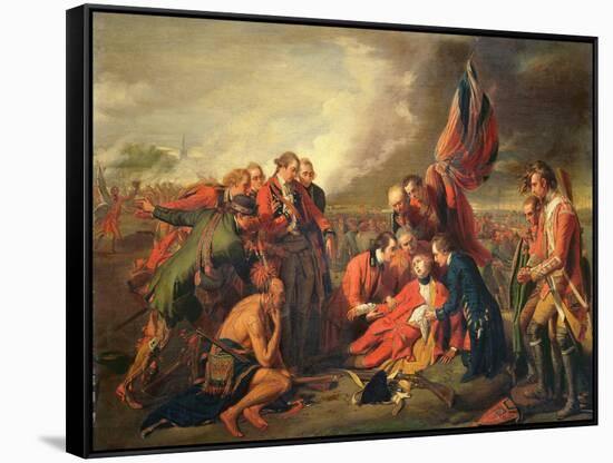 The Death of General Wolfe (1727-59), C.1771-Benjamin West-Framed Stretched Canvas