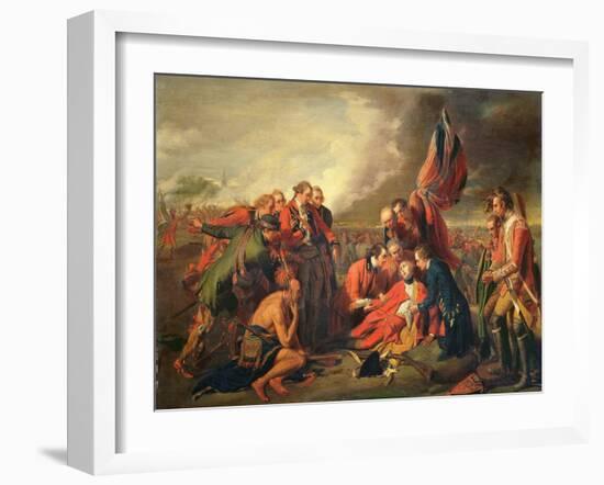 The Death of General Wolfe (1727-59), C.1771-Benjamin West-Framed Giclee Print