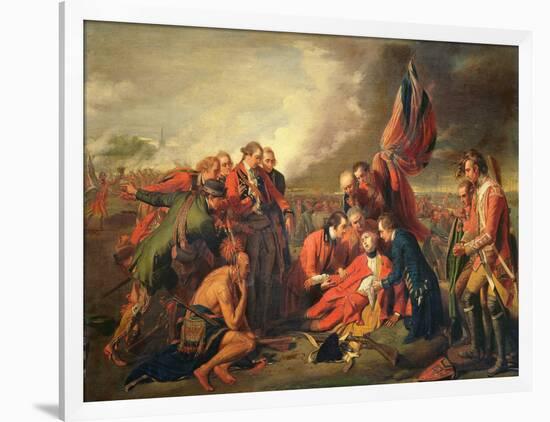 The Death of General Wolfe (1727-59), C.1771-Benjamin West-Framed Giclee Print