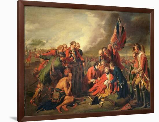 The Death of General Wolfe (1727-59), C.1771-Benjamin West-Framed Giclee Print