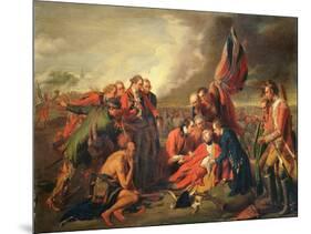 The Death of General Wolfe (1727-59), C.1771-Benjamin West-Mounted Giclee Print