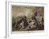 The Death of General Wolfe (1727-59), Engraved by William Woollett (1735-85) C.1776 (Engraving)-Benjamin West-Framed Giclee Print