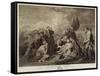 The Death of General Wolfe (1727-59), Engraved by William Woollett (1735-85) C.1776 (Engraving)-Benjamin West-Framed Stretched Canvas