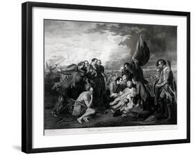 The Death of General Wolfe 1759-Benjamin West-Framed Giclee Print