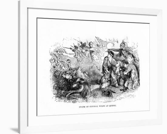 The Death of General Wolfe at Quebec, 1759-null-Framed Giclee Print