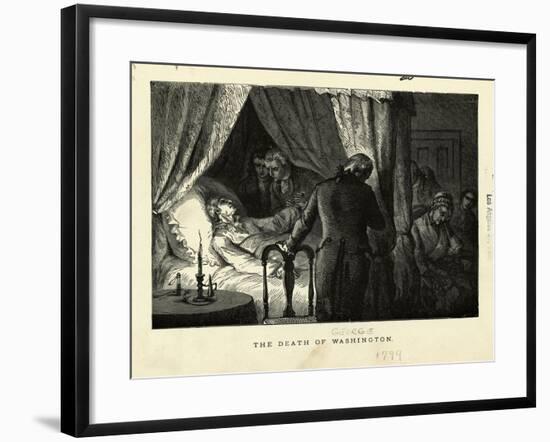 The Death of George Washington-null-Framed Giclee Print