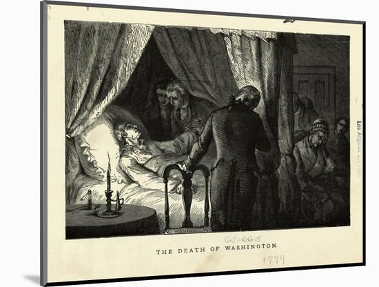 The Death of George Washington-null-Mounted Giclee Print