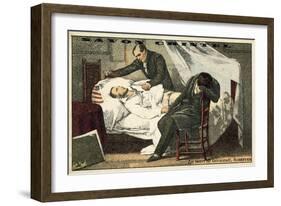 The Death of Gericault-Ary Scheffer-Framed Giclee Print