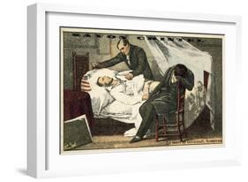 The Death of Gericault-Ary Scheffer-Framed Giclee Print