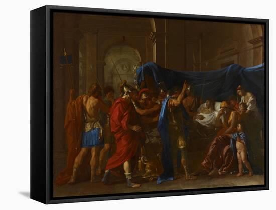 The Death of Germanicus, 1627-Nicolas Poussin-Framed Stretched Canvas