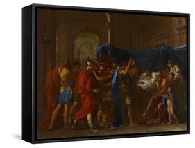 The Death of Germanicus, 1627-Nicolas Poussin-Framed Stretched Canvas