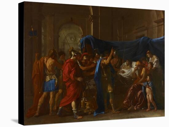 The Death of Germanicus, 1627-Nicolas Poussin-Stretched Canvas