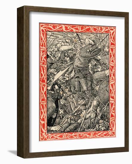 The Death of Harold, 1902-Patten Wilson-Framed Giclee Print