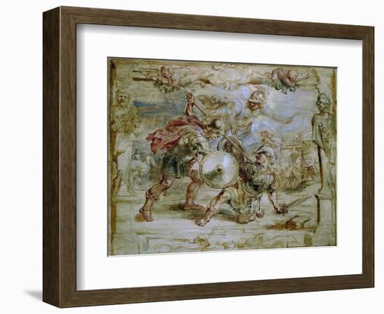 The Death of Hector, 1630-1635-Peter Paul Rubens-Framed Giclee Print