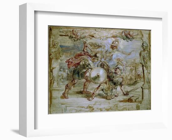 The Death of Hector, 1630-1635-Peter Paul Rubens-Framed Giclee Print