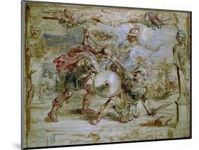 The Death of Hector, 1630-1635-Peter Paul Rubens-Mounted Giclee Print