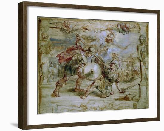 The Death of Hector, 1630-1635-Peter Paul Rubens-Framed Giclee Print