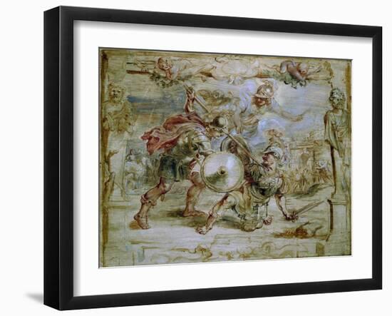 The Death of Hector, 1630-1635-Peter Paul Rubens-Framed Giclee Print