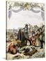 The Death of Henri De La Tour D'Auvergne, Vicomte De Turenne-Maurice Leloir-Stretched Canvas