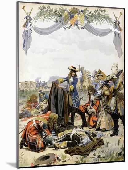 The Death of Henri De La Tour D'Auvergne, Vicomte De Turenne-Maurice Leloir-Mounted Art Print