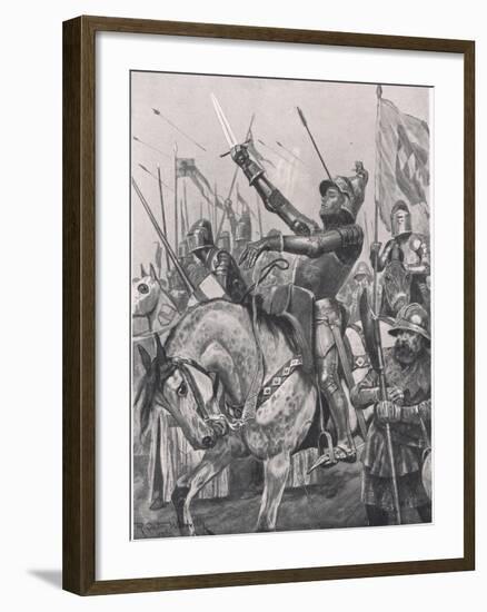 The Death of Henry Hotspur, 21st July 1403, Illustration from 'British Battles on Land and Sea',…-Richard Caton Woodville-Framed Giclee Print