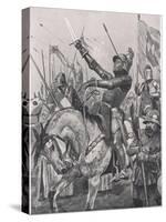 The Death of Henry Hotspur, 21st July 1403, Illustration from 'British Battles on Land and Sea',…-Richard Caton Woodville-Stretched Canvas