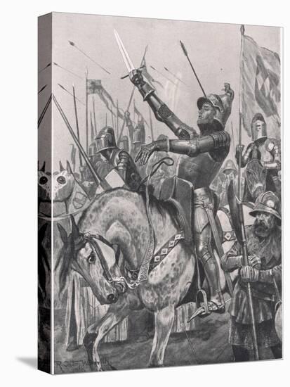 The Death of Henry Hotspur, 21st July 1403, Illustration from 'British Battles on Land and Sea',…-Richard Caton Woodville-Stretched Canvas