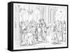 The Death of Henry of Meissen, Named Frauenlob-Alfred Rethel-Framed Stretched Canvas