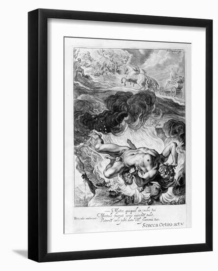 The Death of Hercules, 1655-Michel de Marolles-Framed Giclee Print