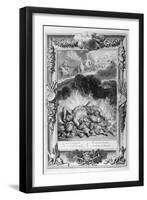 The Death of Hercules, 1733-Bernard Picart-Framed Giclee Print