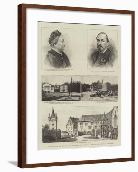 The Death of Hh the Duke of Saxe-Coburg and Gotha, Kg, Views in the Duchy of Saxe-Coburg-Henry William Brewer-Framed Giclee Print