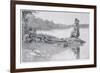 The Death of Indian Chief Alexander, Brother of King Philip-Howard Pyle-Framed Giclee Print