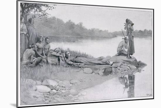 The Death of Indian Chief Alexander, Brother of King Philip-Howard Pyle-Mounted Giclee Print