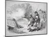 The Death of Isaac Davis at Concord Bridge, 19 April 1775-American School-Mounted Premium Giclee Print