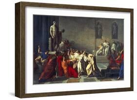 The Death of Julius Caesar, 1793-99-Vincenzo Camuccini-Framed Giclee Print